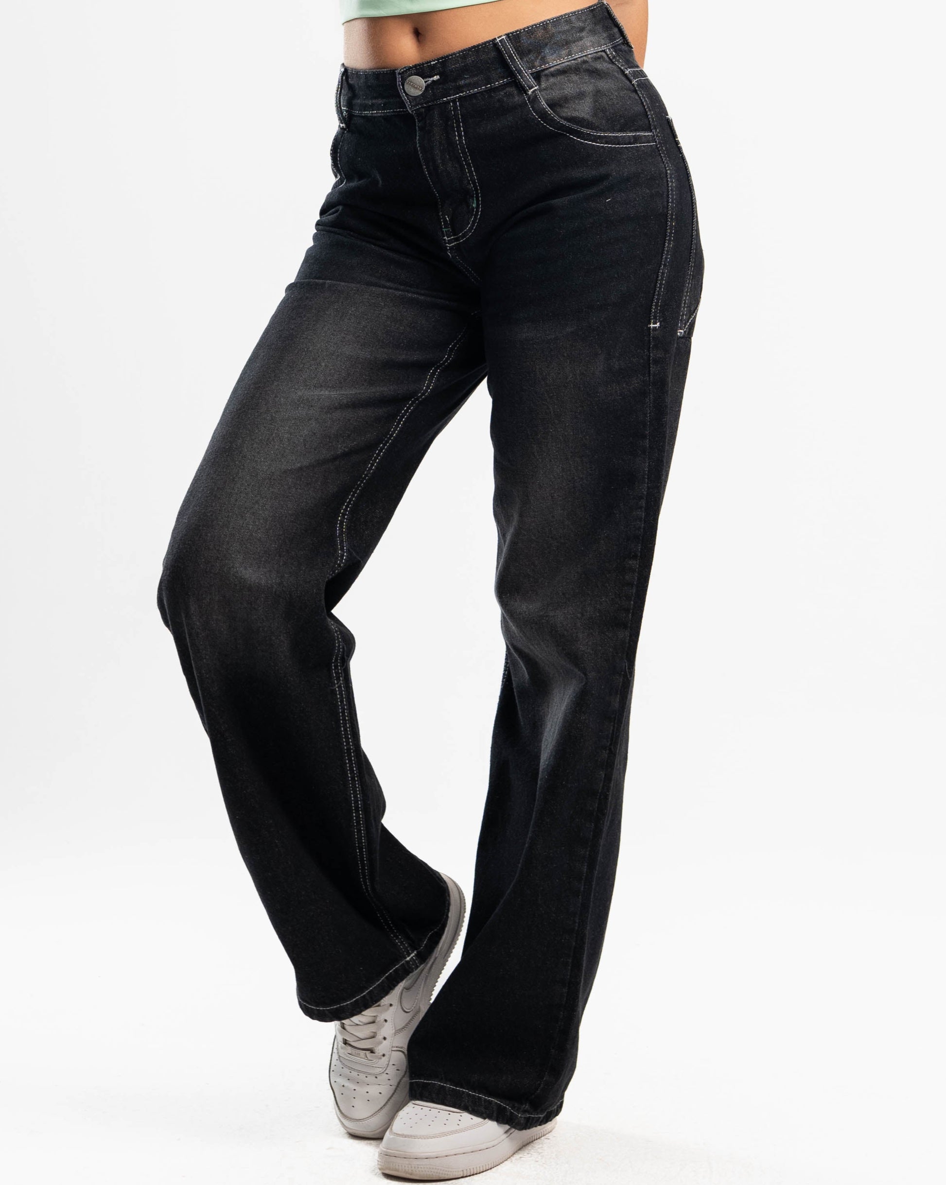 White Stitches Denim