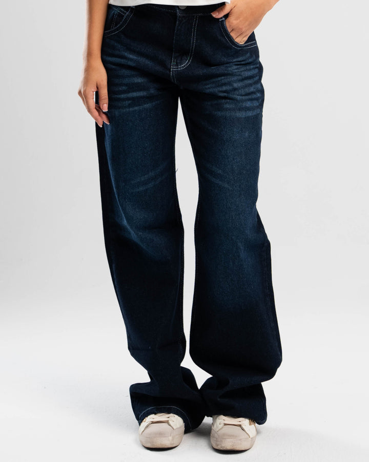 White Stitches Denim