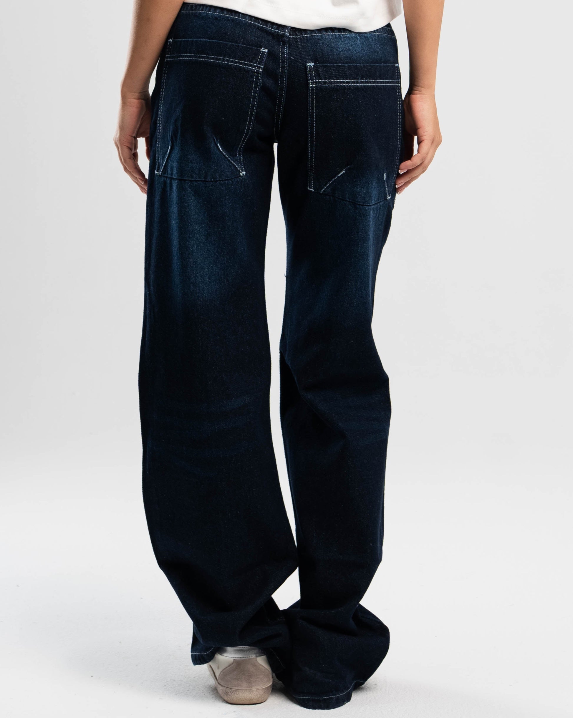 White Stitches Denim