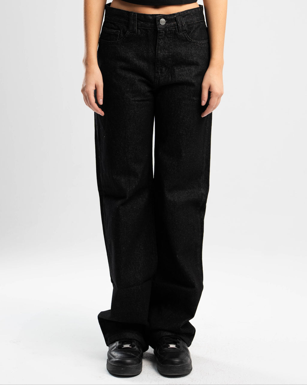Vintage Black Straight Fit Denim
