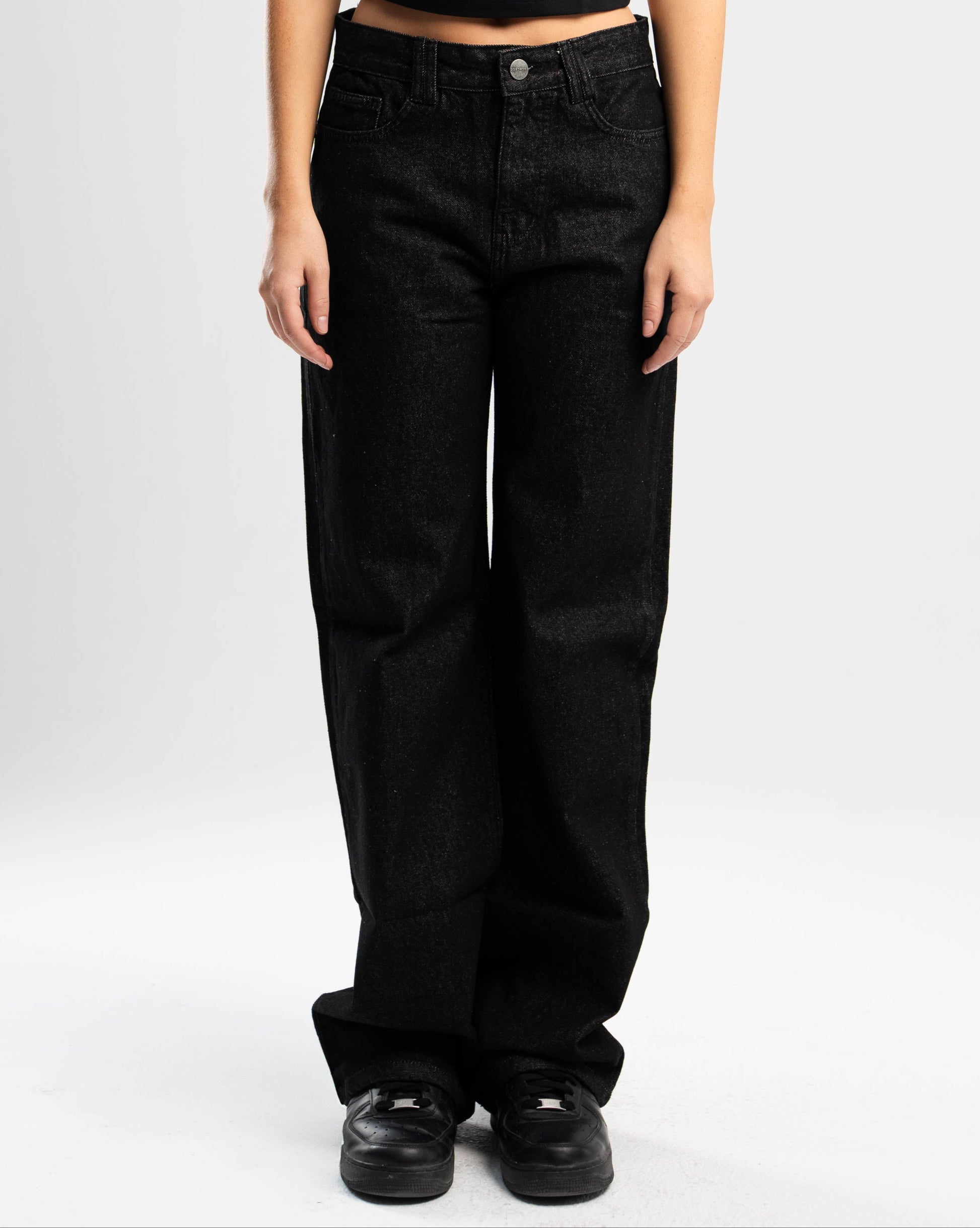 Vintage Black Straight Fit Denim