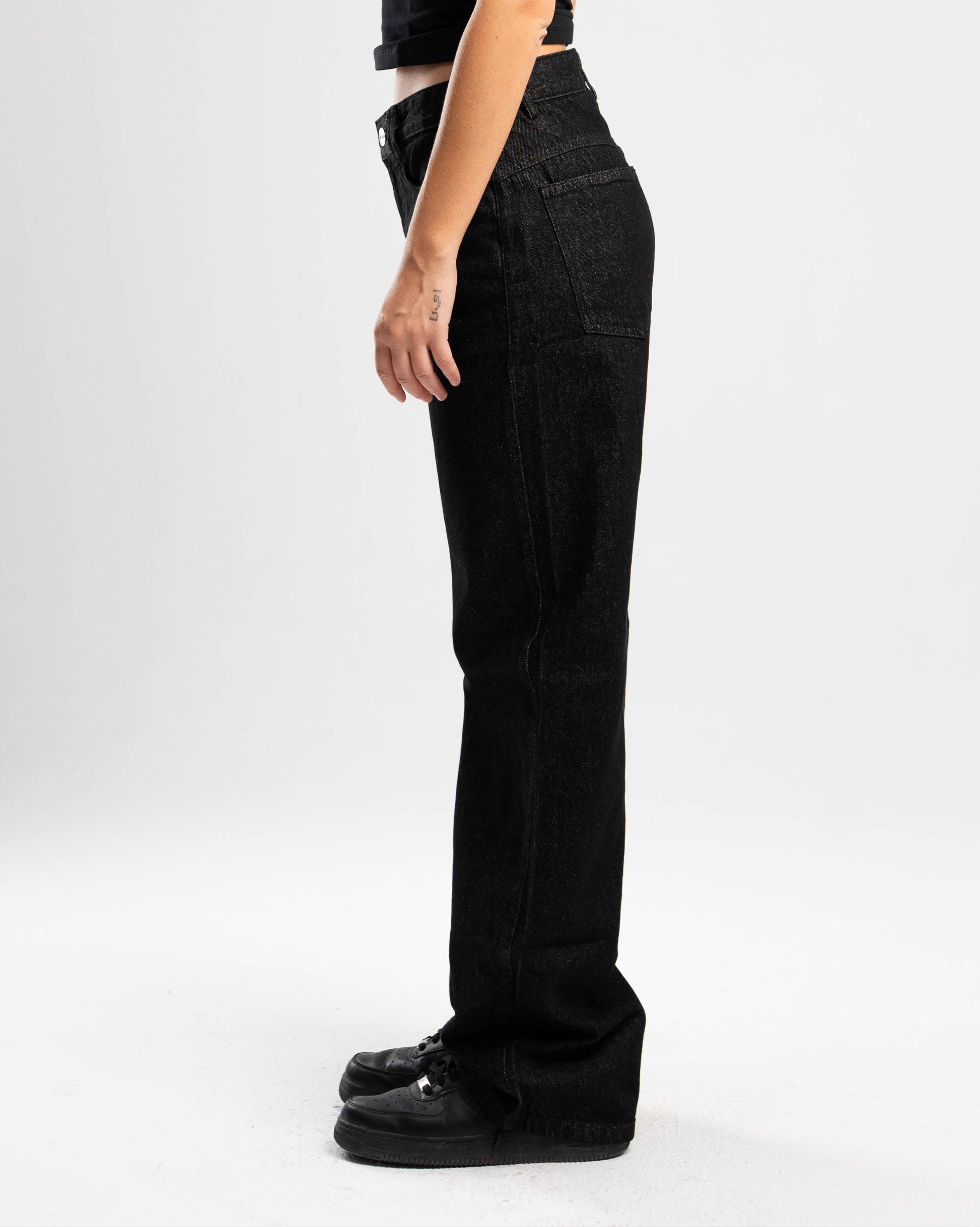 Vintage Black Straight Fit Denim
