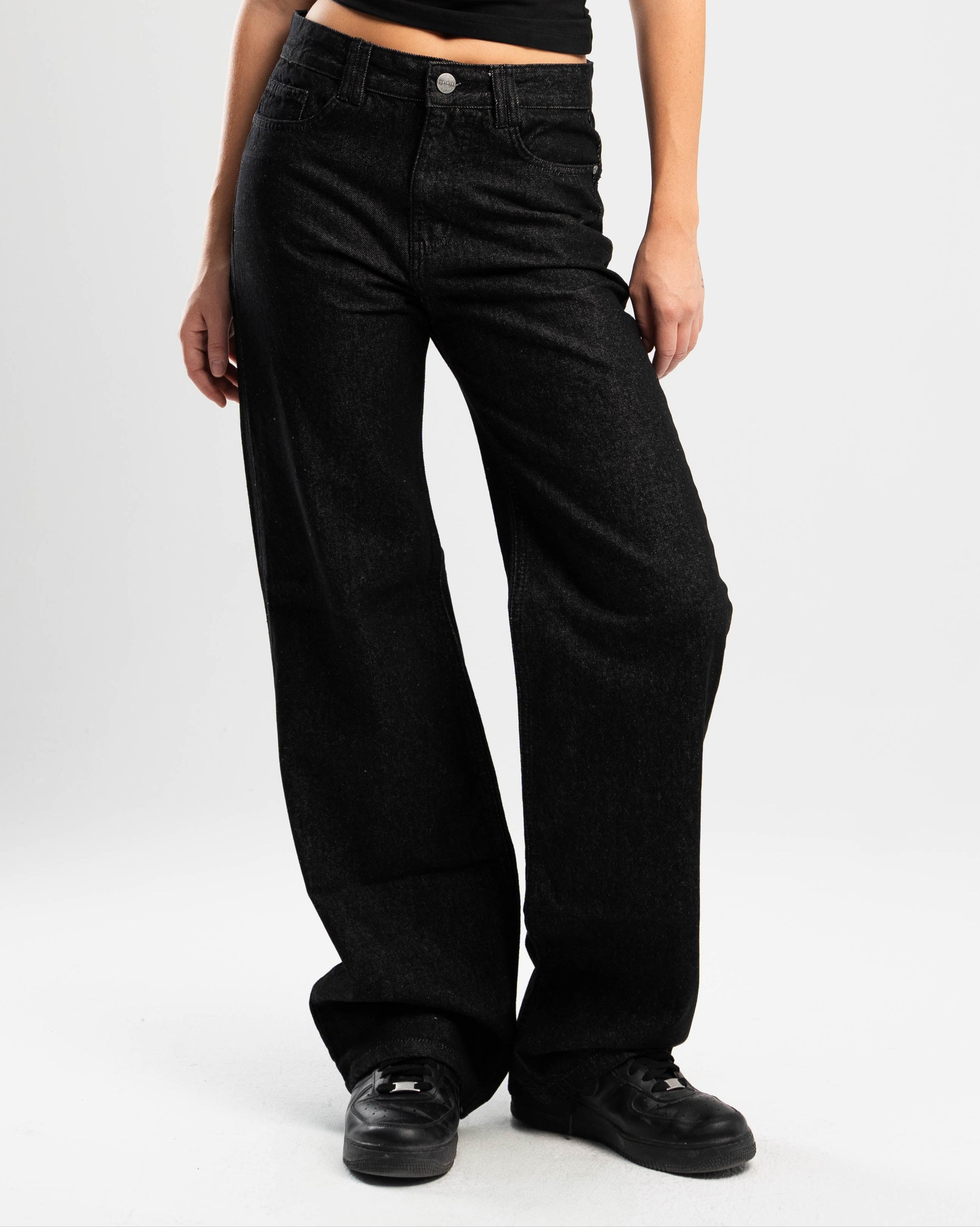 Vintage Black Straight Fit Denim