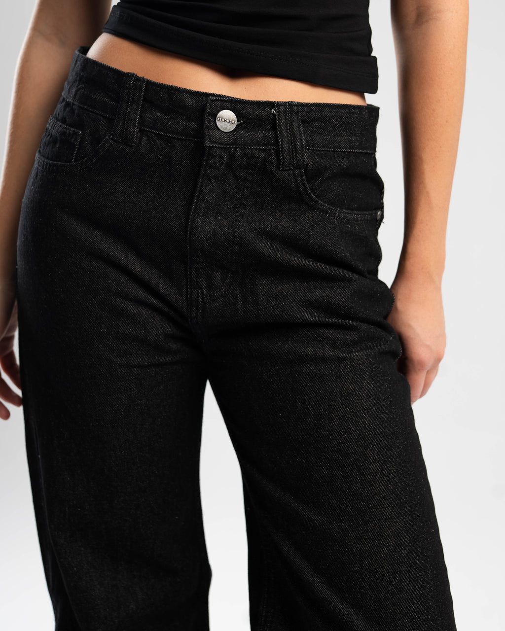 Vintage Black Straight Fit Denim