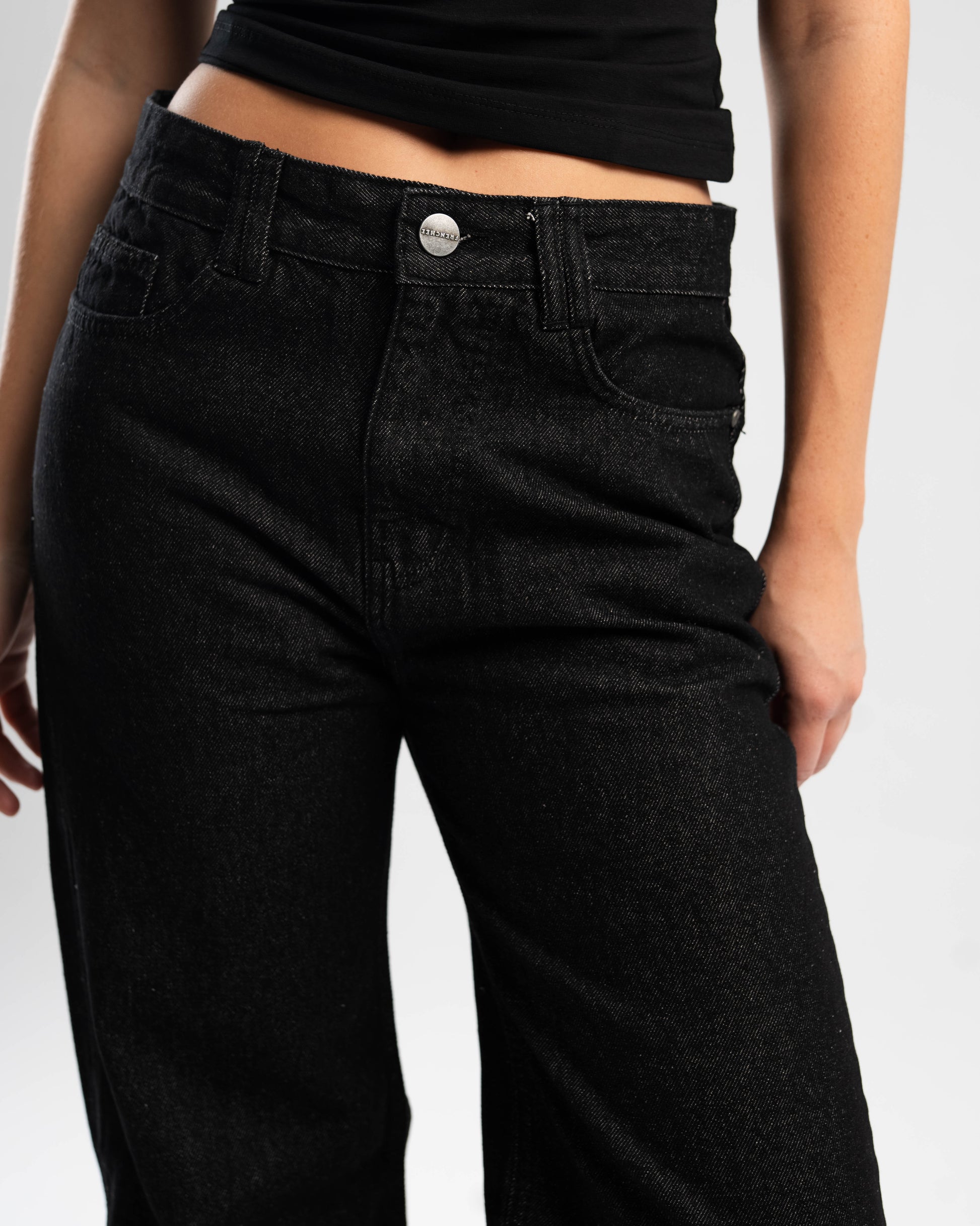 Vintage Black Straight Fit Denim