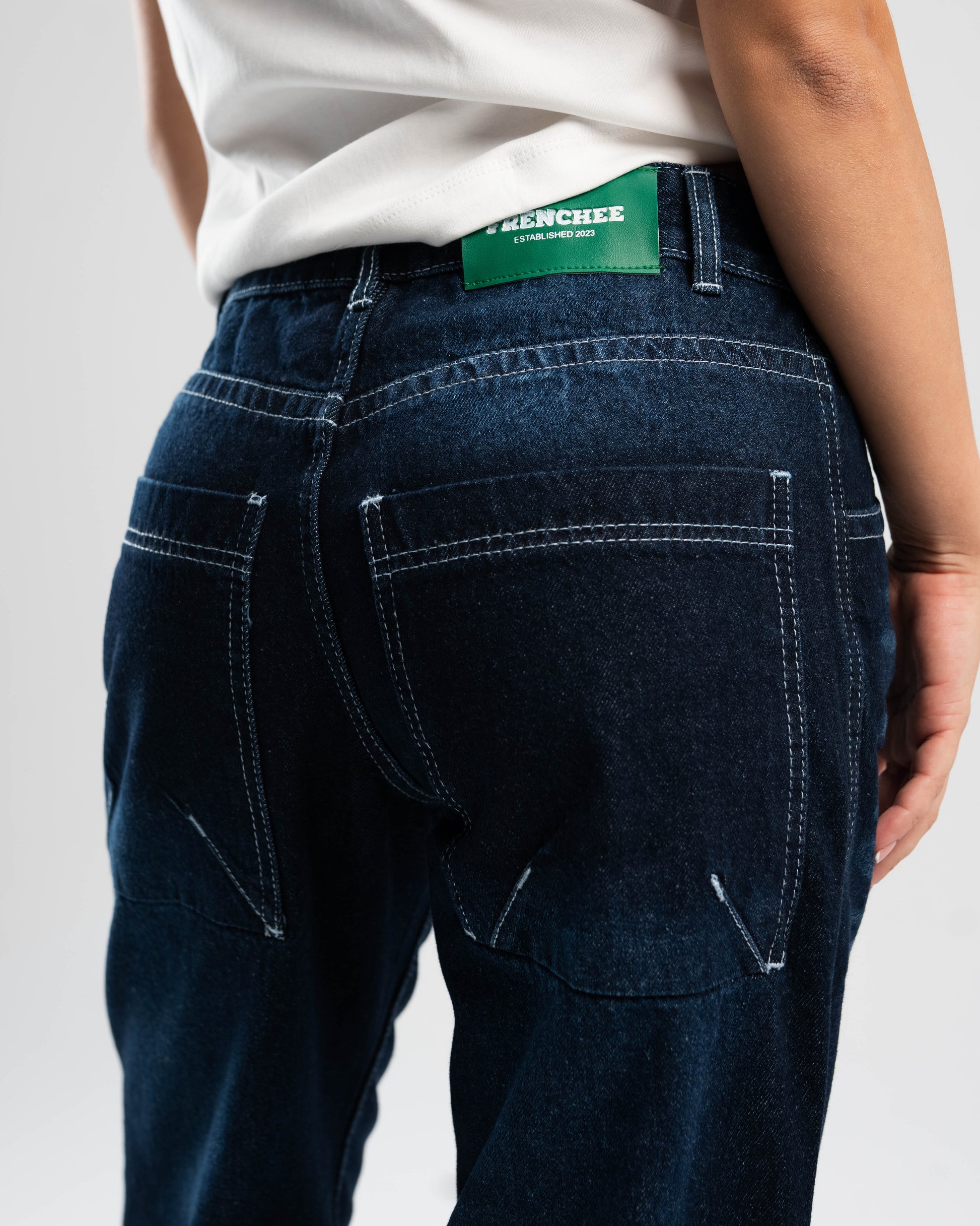 White Stitches Denim