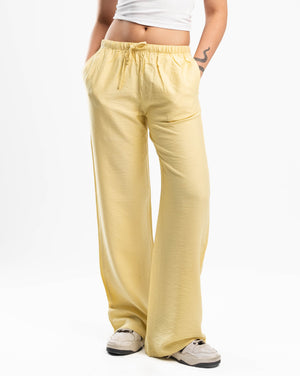 Yellow linen Pants