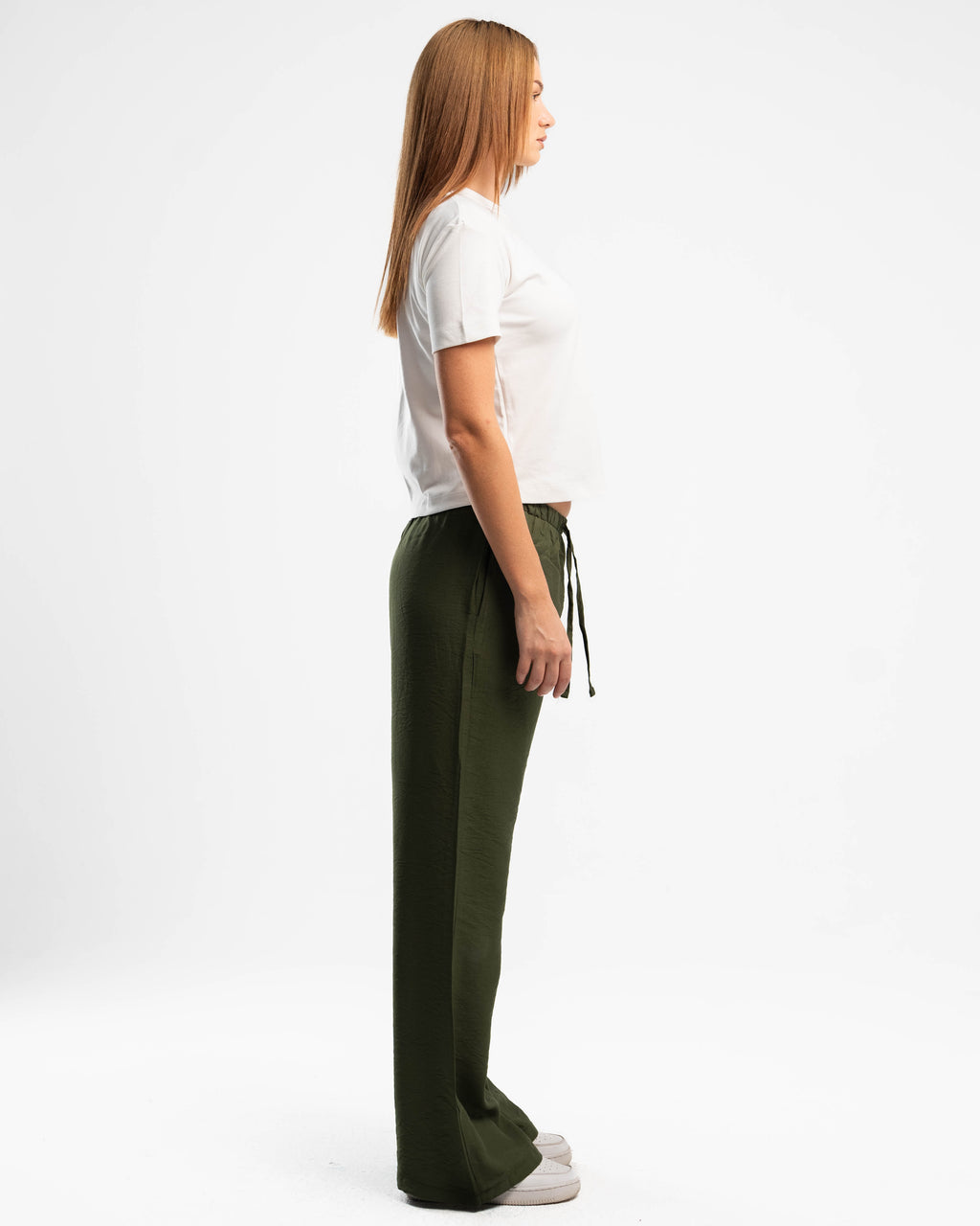 Olive Linen Pants