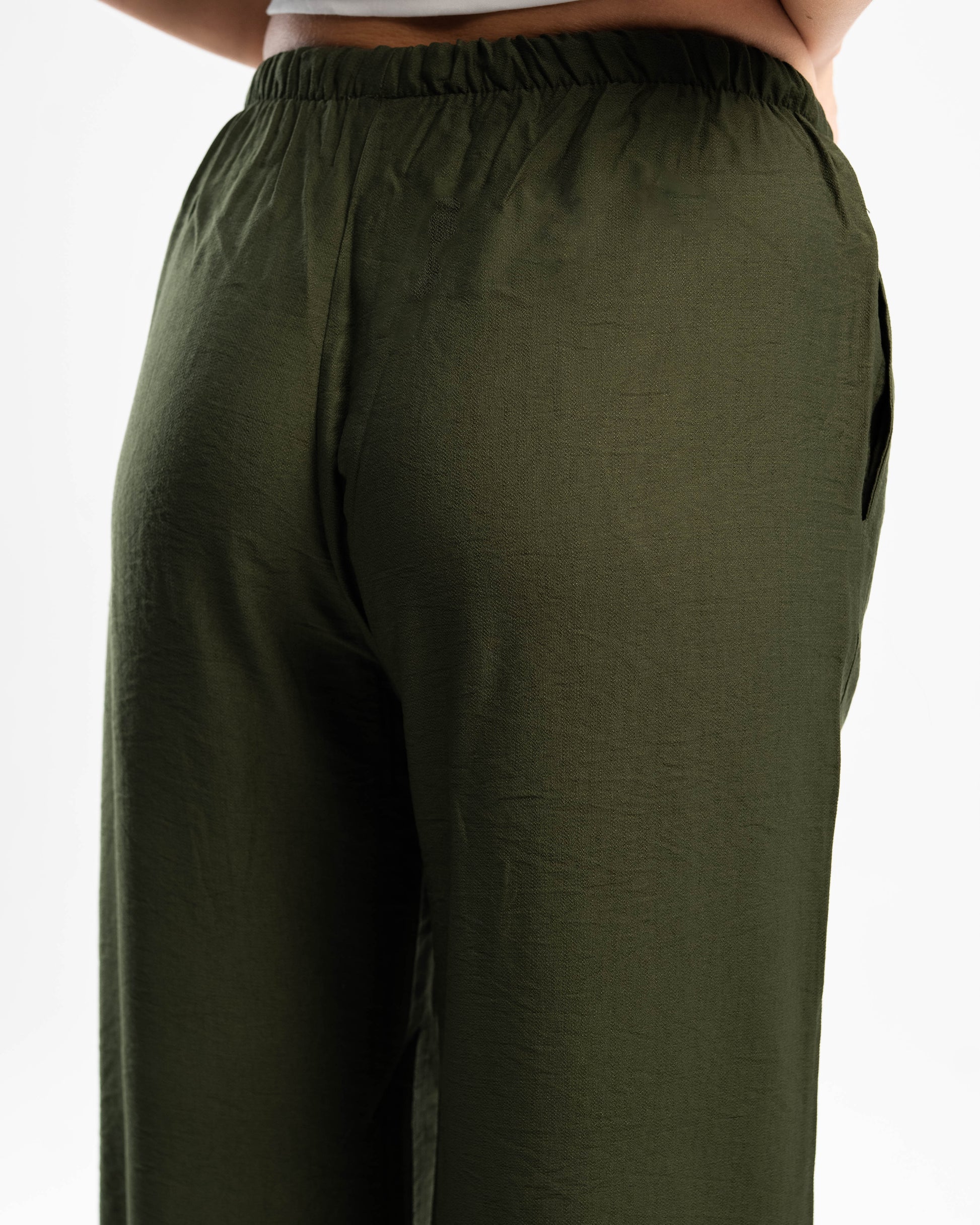 Olive Linen Pants