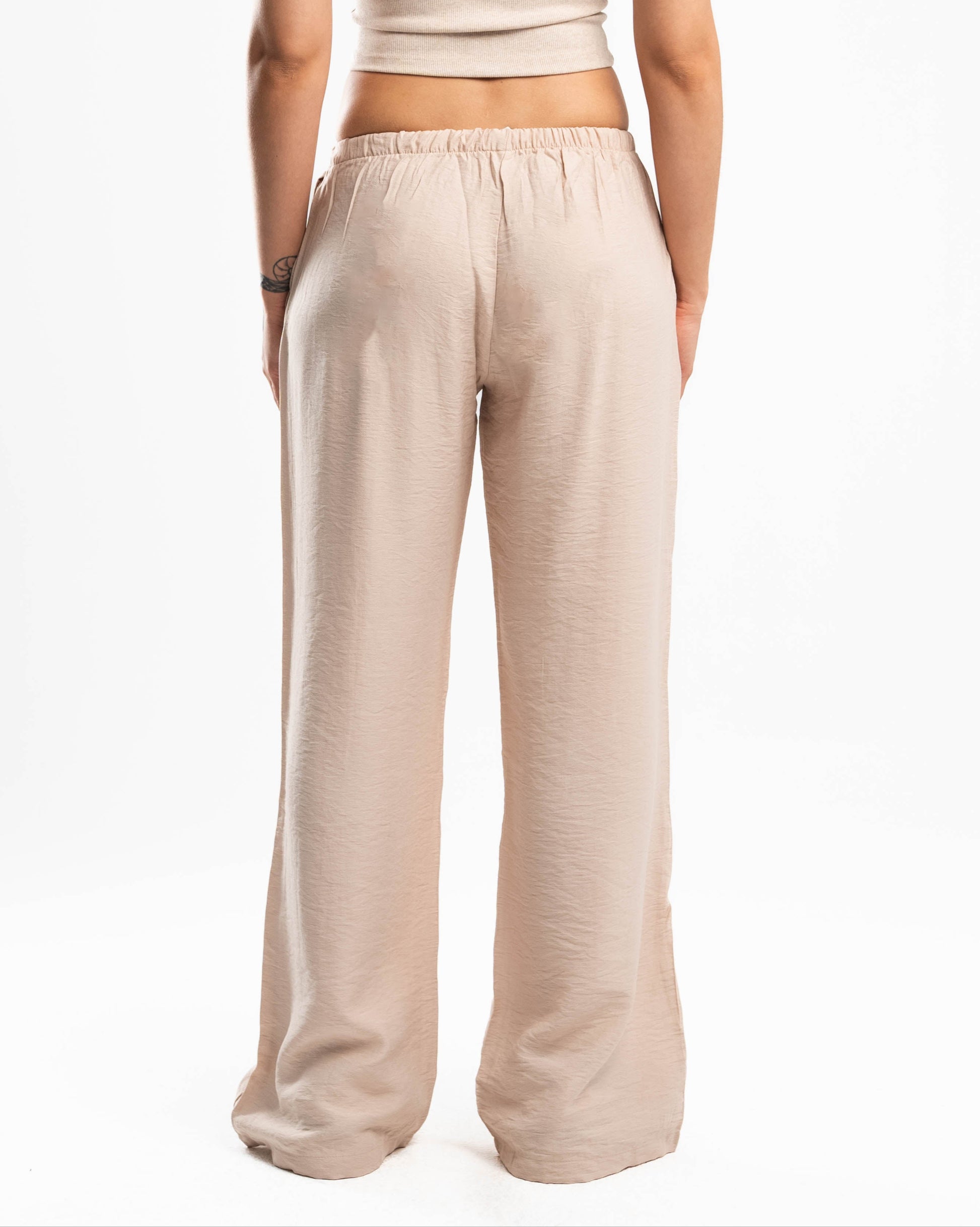 Beige Linen Pants