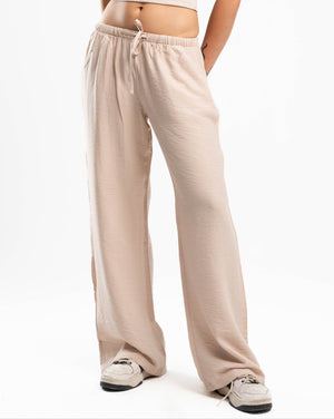 Beige Linen Pants