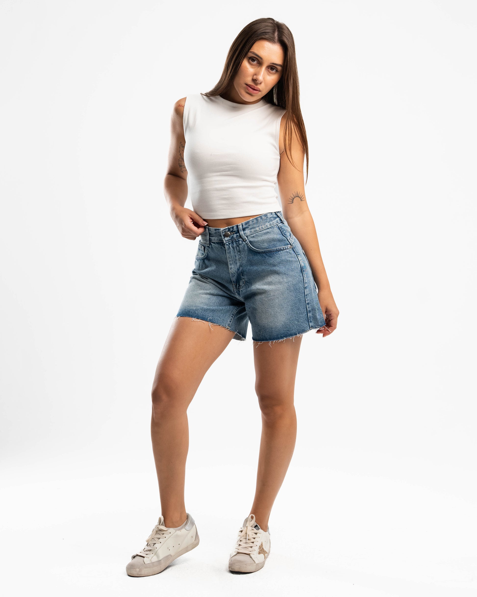 Blue Frenchee Chic Shorts