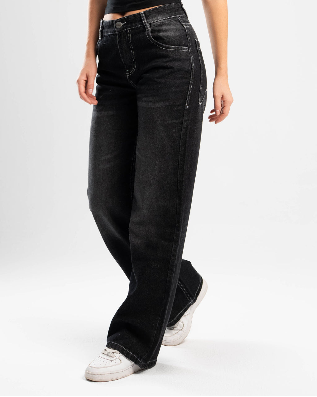 White Stitches Denim