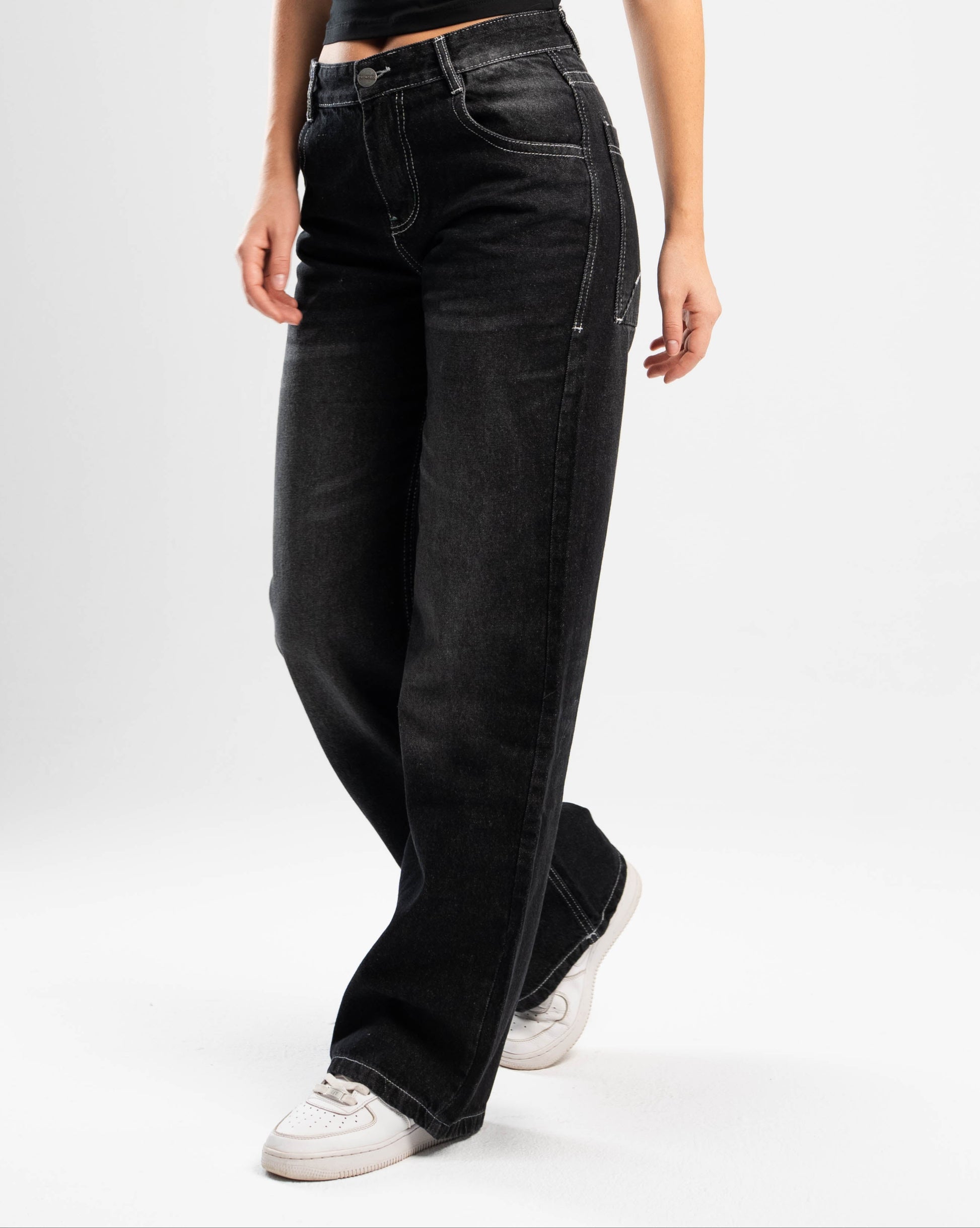 White Stitches Denim