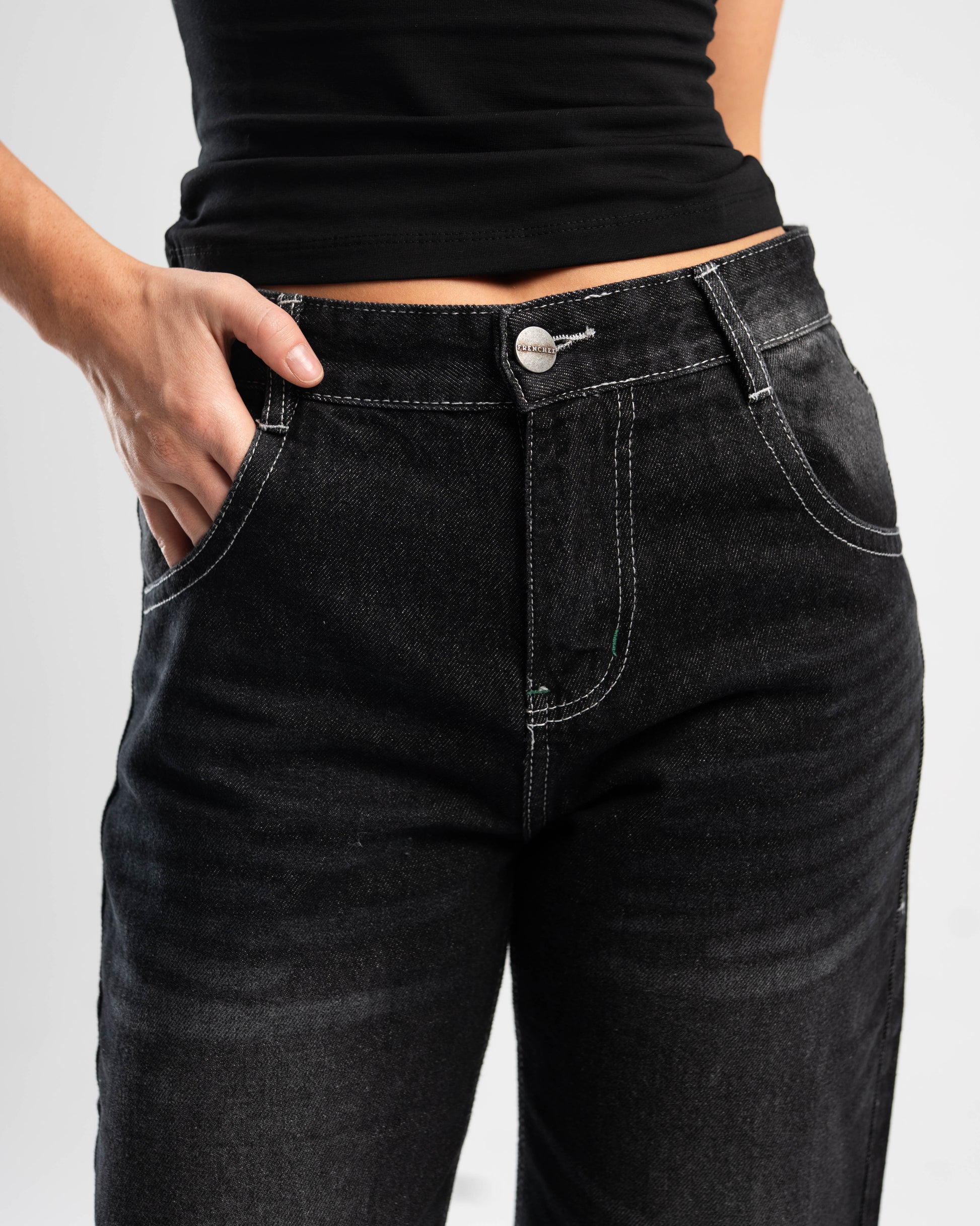 White Stitches Denim
